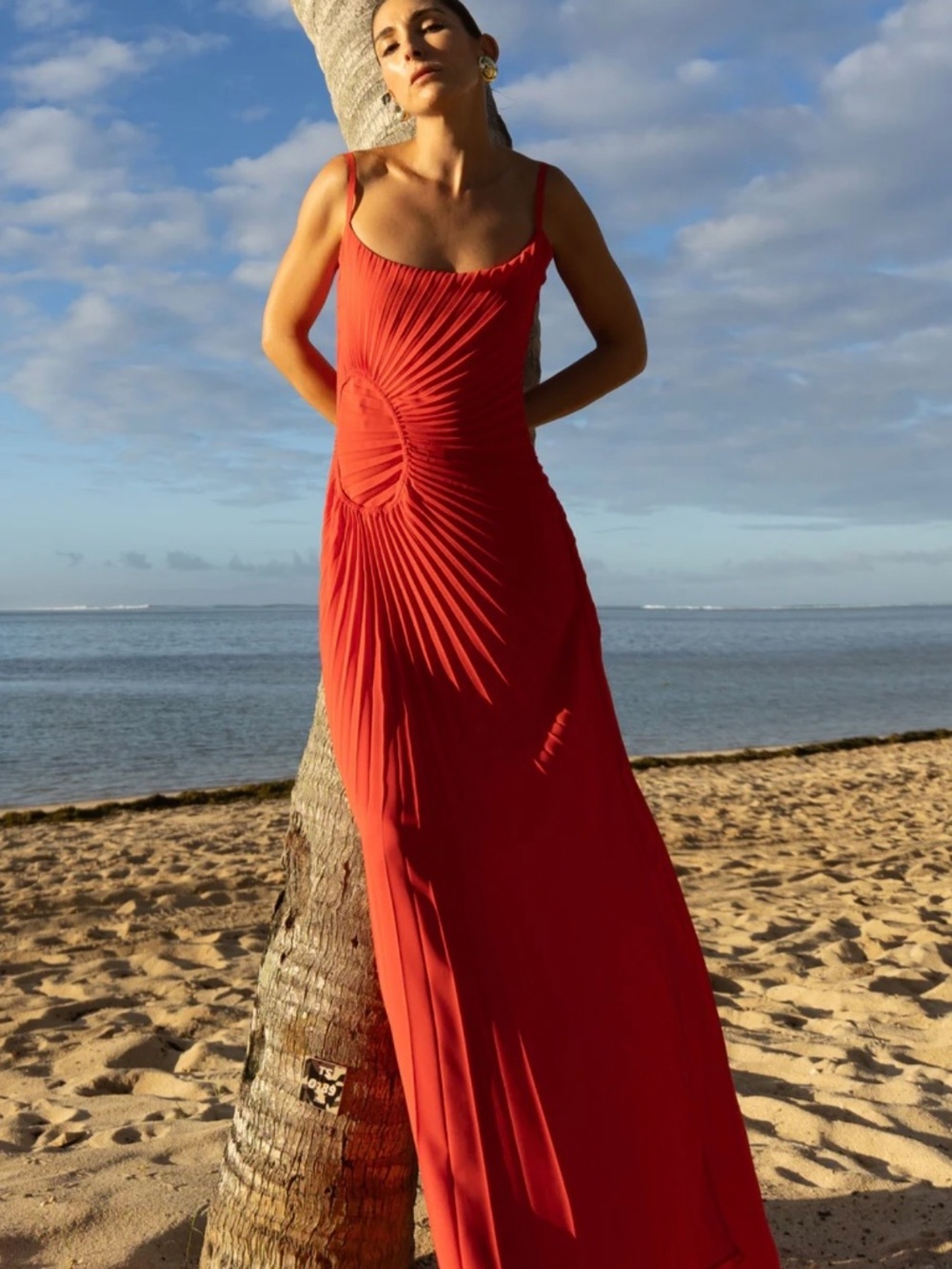 Georgia Hardinge Tide Dress Red Size 8 NWT - Picture 2 of 2